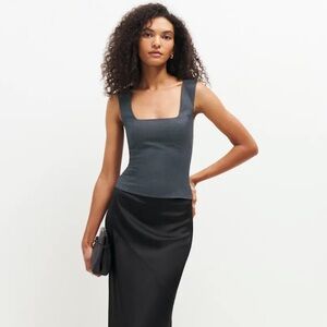 Charcoal elegant top like new